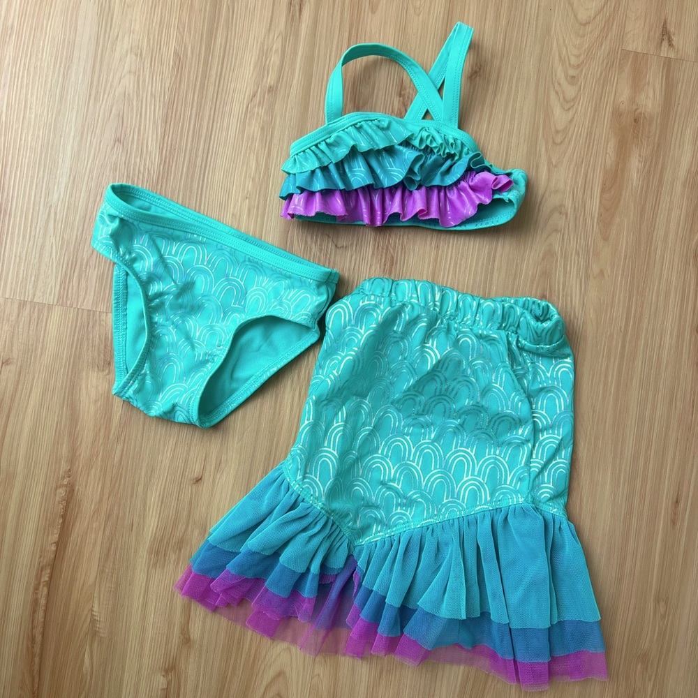 Ariel - Cat & Jack mermaid swimsuit with tail 12mo
